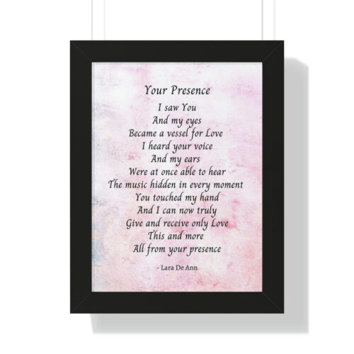 Your Presence - framed - mauve - Image 8
