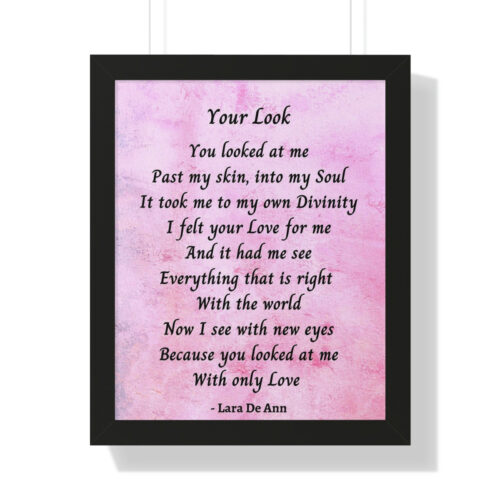 Your Look - framed - mauve - Image 12