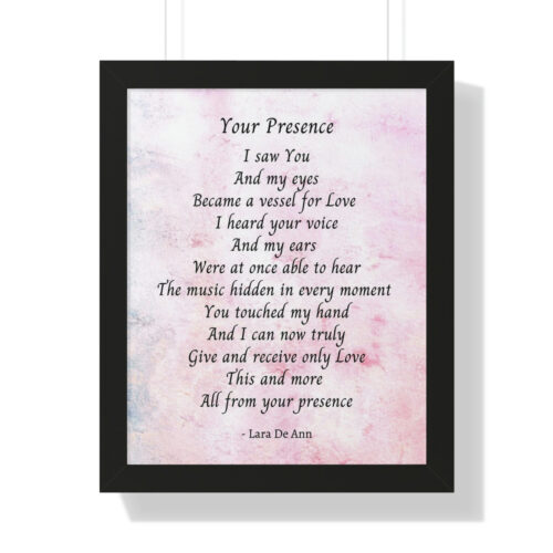 Your Presence - framed - mauve - Image 13