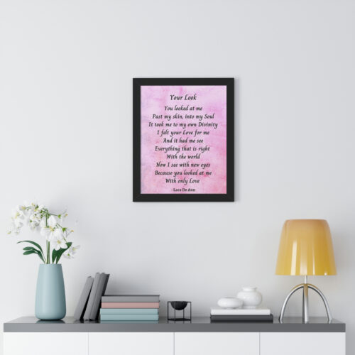 Your Look - framed - mauve - Image 13