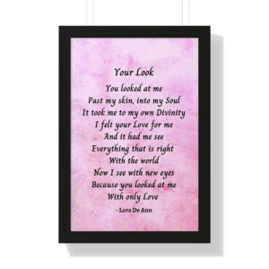 Your Look - framed - mauve