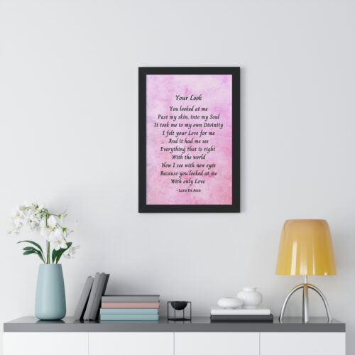 Your Look - framed - mauve - Image 2