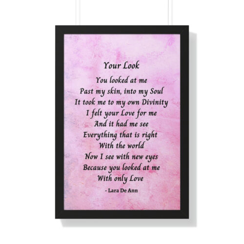 Your Look - framed - mauve - Image 21