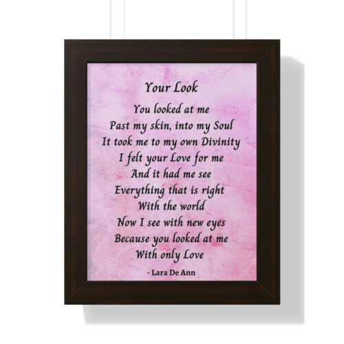 Your Look - framed - mauve - Image 4