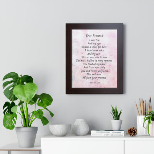 Your Presence - framed - mauve - Image 5