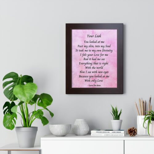 Your Look - framed - mauve - Image 5