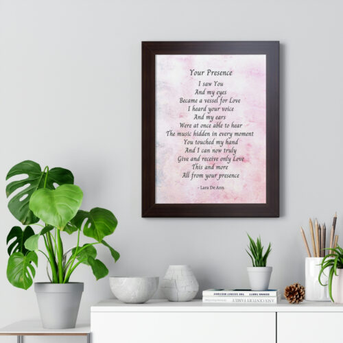 Your Presence - framed - mauve - Image 10