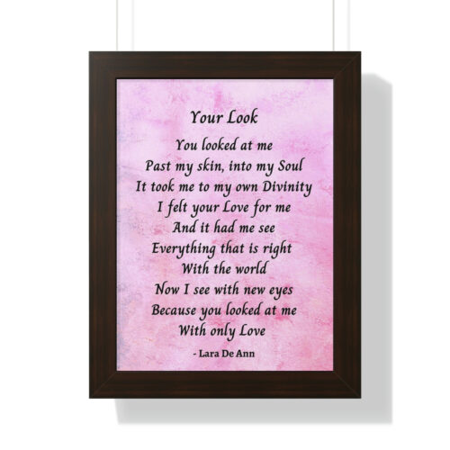Your Look - framed - mauve - Image 8