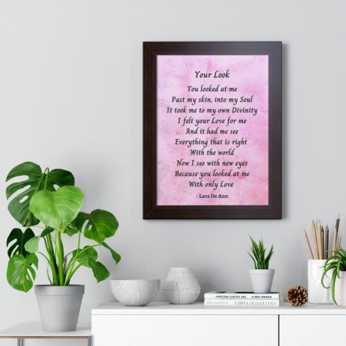 Your Look - framed - mauve - Image 9