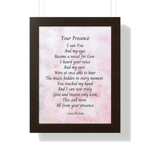 Your Presence - framed - mauve - Image 9