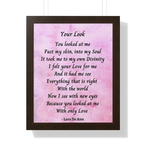Your Look - framed - mauve - Image 14