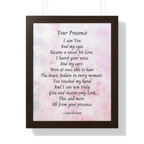 Your Presence - framed - mauve - Image 14