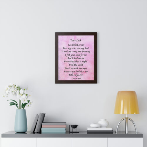 Your Look - framed - mauve - Image 15