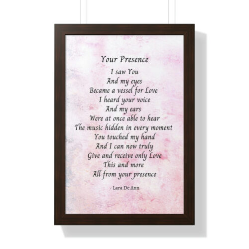 Your Presence - framed - mauve - Image 18