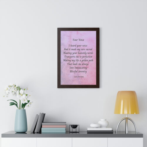 Your Voice - framed - mauve - Image 18