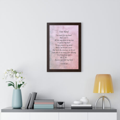 Your Hand - framed - mauve - Image 19