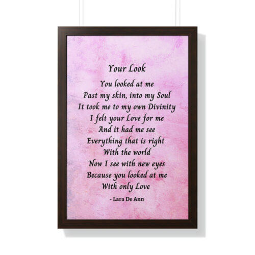 Your Look - framed - mauve - Image 23