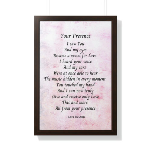 Your Presence - framed - mauve - Image 24
