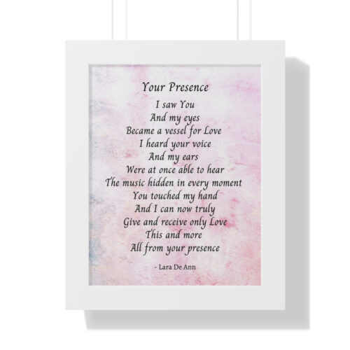 Your Presence - framed - mauve - Image 6