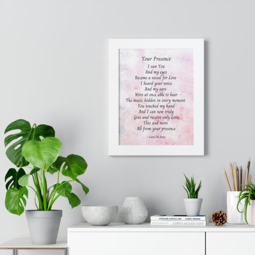 Your Presence - framed - mauve - Image 7