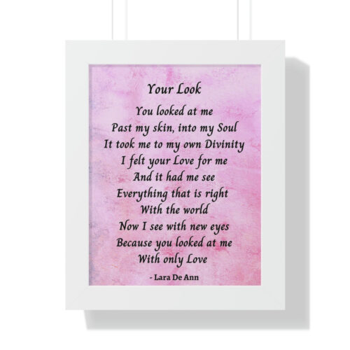 Your Look - framed - mauve - Image 6
