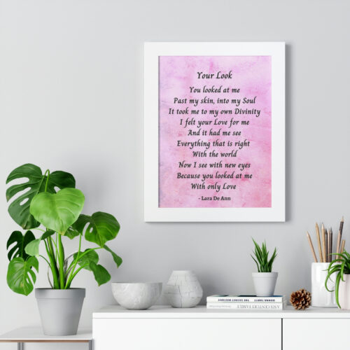 Your Look - framed - mauve - Image 11