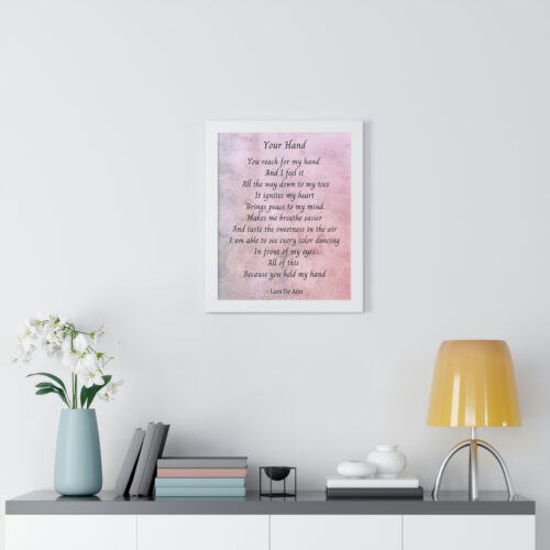 Your Hand - framed - mauve - Image 16