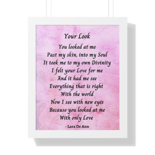 Your Look - framed - mauve - Image 16