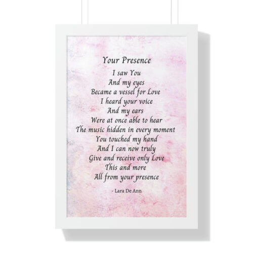 Your Presence - framed - mauve - Image 20