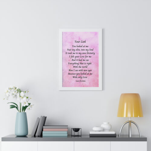 Your Look - framed - mauve - Image 20