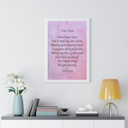 Your Voice - framed - mauve - Image 27