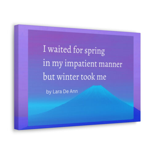 Winter - canvas - overlay - white letters - Image 5