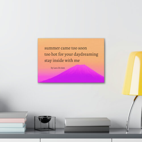 Summer - haiku - canvas - black letters - Image 6