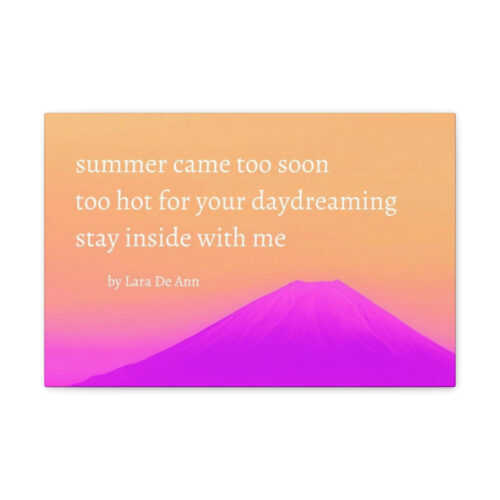 Summer - haiku - canvas - white letters - Image 4