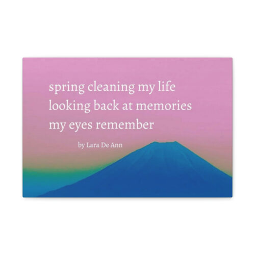 Spring - haiku - canvas - white letters - Image 4