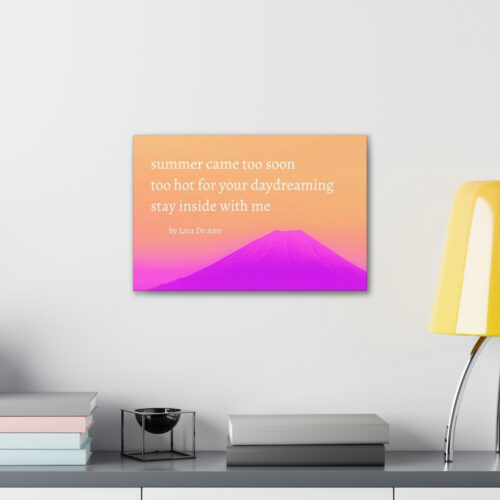 Summer - haiku - canvas - white letters - Image 6