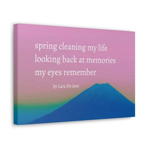 Spring - haiku - canvas - white letters - Image 5