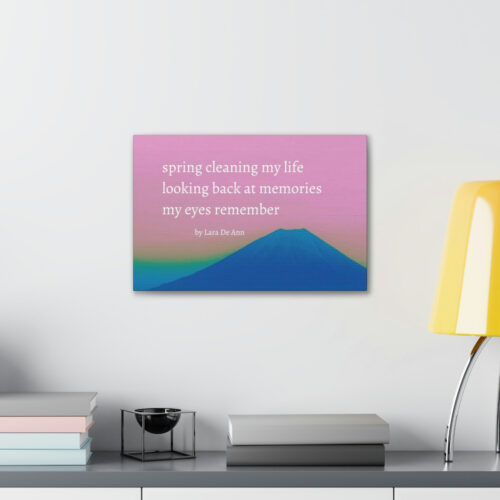 Spring - haiku - canvas - white letters - Image 6