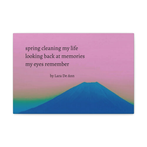 Spring - haiku - canvas - black letters - Image 4