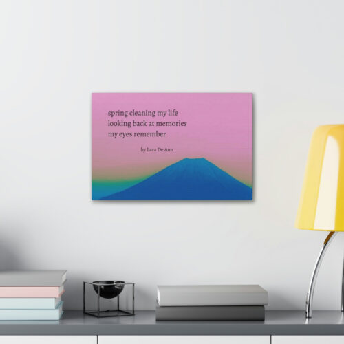 Spring - haiku - canvas - black letters - Image 6