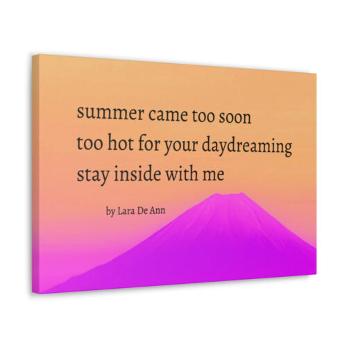 Summer - haiku - canvas - black letters - Image 23