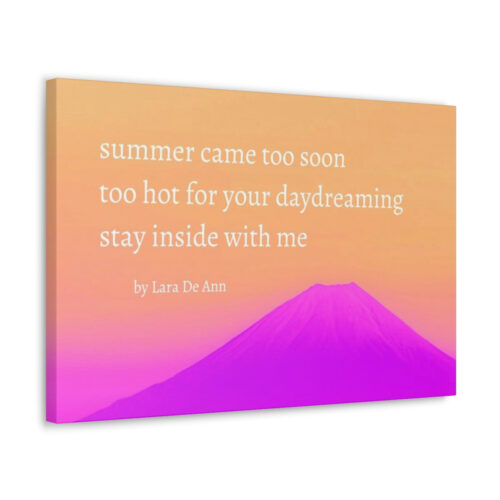 Summer - haiku - canvas - white letters - Image 28
