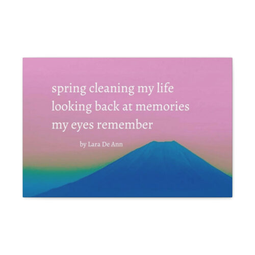 Spring - haiku - canvas - white letters - Image 22