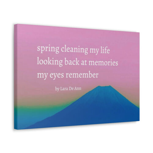 Spring - haiku - canvas - white letters - Image 23