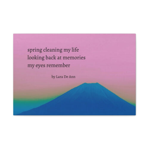 Spring - haiku - canvas - black letters - Image 23