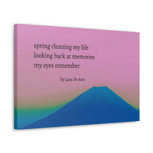 Spring - haiku - canvas - black letters - Image 24