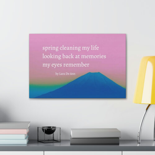Spring - haiku - canvas - white letters - Image 24