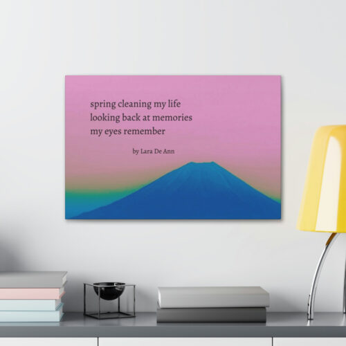 Spring - haiku - canvas - black letters - Image 25