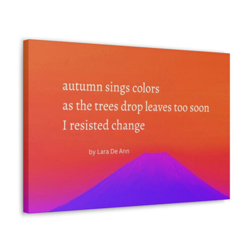 Autumn - haiku - canvas - white letters - Image 20