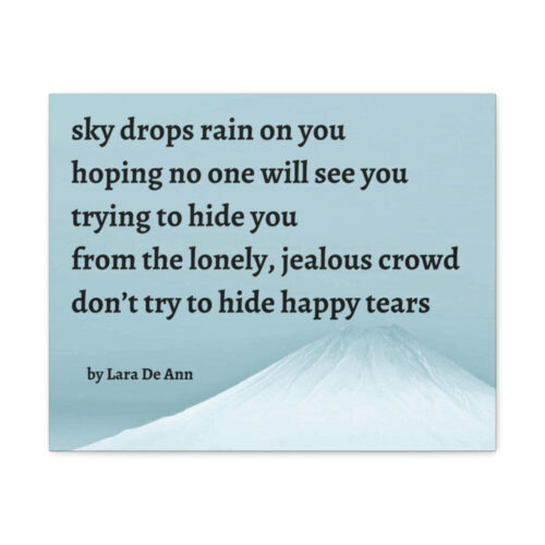 Happy Tears - canvas - snow - Image 2